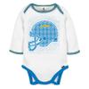 Gerber NFL Baby Boys' 3Pc Bodysuit, Footed Pant, & Cap Set, Los Angeles Chargers, 0-3 Months view 3