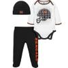 Gerber NFL Baby Boys' 3Pc Bodysuit, Footed Pant, & Cap Set, Cincinnati Bengals, 0-3 Months view 1