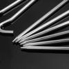 Tent Pegs - Aluminium Tent Stakes Pegs with Hook - 7 Hexagon Rod Stakes Nail Spike Garden Stakes Camping Pegs for Pitching Camping Tent, Canopies (Silver 45pcs) view 2