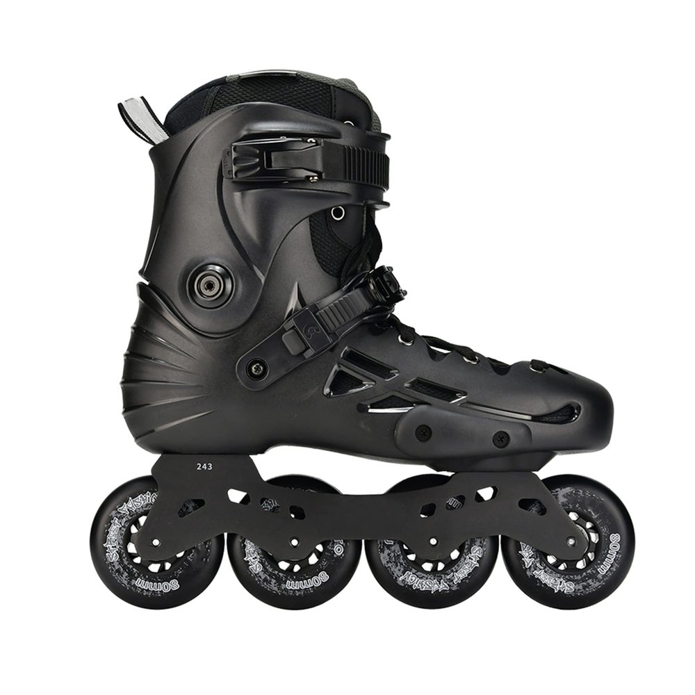 Micro delta MT Plus - for Adult Urban Beginner, Fitness Skating, Skates for City, Freeride(Black,EU 39 / USM 7 / USL 7.5 / 255mm)