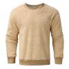 QWENTMTNTY Mens Fleece Pullover Pockets Quarter Zip Western Sherpa Fuzzy Plaid Jacket Button Down Collared Winter Outerwear view 2