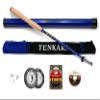 DRAGONtail Foxfire zx280 Zoom Zoom Fiberglass - Hybrid Tenkara Rod, with Level Line Kit - Blue view 1