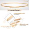 JASGOOD Kids Skinny Gold Metal Waist Belt for Girls Elastic Metal Chain Waist Belt view 3