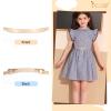 JASGOOD Kids Skinny Gold Metal Waist Belt for Girls Elastic Metal Chain Waist Belt view 4