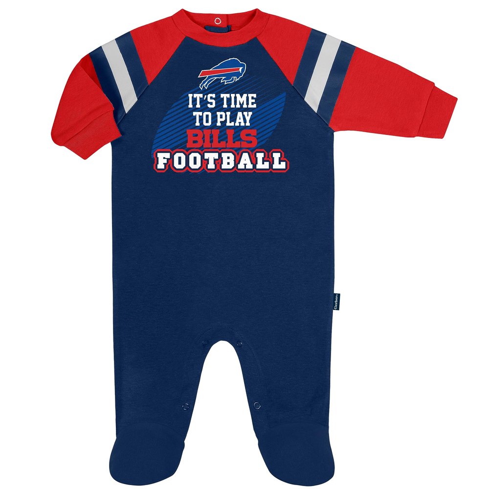 Gerber NFL Baby Boys Sleep 'N Play Footie, Buffalo Bills, 3-6 Months Team Color