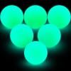 Deekin 8" Street Hockey Balls Glow in The Dark Sports Balls for Indoor Outdoor Road Roller Hockey(Green,12 Pcs) view 1