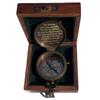 AlPath Be Strong and Courageous Engraved Compass with Authentic Wooden Box Inspirational Gift for Husband & Wife Baptism Gift, Graduation Gift for Boys & Girls Religious Gift for Everyone Gifts view 3
