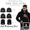 RIVEMUG JGL Embroidered Beanie Chapo Guzman Hat 701 Chapito Cuffed Beanie | Gorra JGL Navy view 2