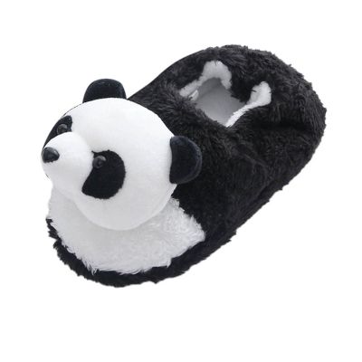 Kids Slippers Girls Boys Home Slippers Warm Plush Slippers Indoor House Slippers Lightweight Home Shoes (Black, 2.5-3.5 Years)