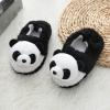Kids Slippers Girls Boys Home Slippers Warm Plush Slippers Indoor House Slippers Lightweight Home Shoes (Black, 2.5-3.5 Years) view 2