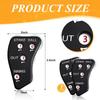 Deekin 4 Pieces 4 Wheel Baseball Umpire Clicker Black Indicator Gear Practical Baseball Counter Clicker for Scorekeeper Recording Outs Innings Balls Softball Referee Equipment (Black White) view 2