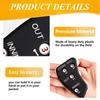Deekin 4 Pieces 4 Wheel Baseball Umpire Clicker Black Indicator Gear Practical Baseball Counter Clicker for Scorekeeper Recording Outs Innings Balls Softball Referee Equipment (Black White) view 3