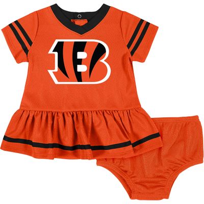 NFL Baby Girls' Dress & Diaper Cover, Cincinnati Bengals, 18 Months