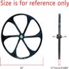 Aluminum Alloy 26 inch Bicycle Rear Mag Wheel 135mm Width & 22T Flywheel, Aluminum Alloy Rear Rim, Gas Motorized Bicycle view 2