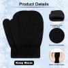 ONESING 5 Pair Toddler Mittens Black Mittens Toddler Gloves Warm Newborn Mittens Winter Gloves for Girls Boys view 3