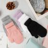 ONESING 5 Pair Toddler Mittens Black Mittens Toddler Gloves Warm Newborn Mittens Winter Gloves for Girls Boys view 4