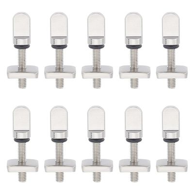 DICOSMETIC 10Pcs Surfboard Fin Screws No Tool Stainless Steel Fin Screw Thumb Fin Screw Surfing Accessories for Surfboard Surf Longboard Paddleboar