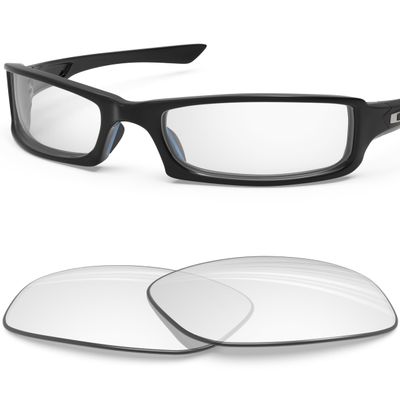 BLAZERBUCK Blue Light Blocking Polycarbonate Replacement Lenses for Oakley Fives Squared(4+1) OO9238 - HD Clear