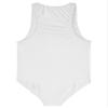 renvena Men's Glossy Stretchy Bodysuit Sleeveless U Neck Skinny Jumpsuit Wrestling Singlet Swimwear White X-Large view 4