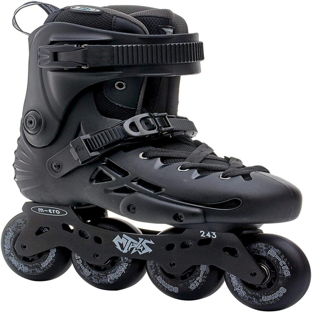 Micro delta MT Plus - for Adult Urban Beginner, Fitness Skating, Skates for City, Freeride (Black,EU 47 / USM 13 / USL 13.5 / 300mm)
