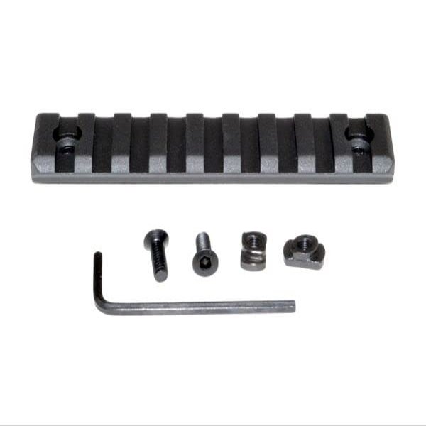 Single Picatinny Rail Section for M lok Style Mounts, 9 Slot