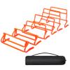 Lineslife Adjustable Agility Hurdles,4 Height Speed Training Hurdles, Portable Speed Training Equipment with Carry Bag for for Athletes,Kids,Soccer,Basketball view 1