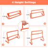 Lineslife Adjustable Agility Hurdles,4 Height Speed Training Hurdles, Portable Speed Training Equipment with Carry Bag for for Athletes,Kids,Soccer,Basketball view 3
