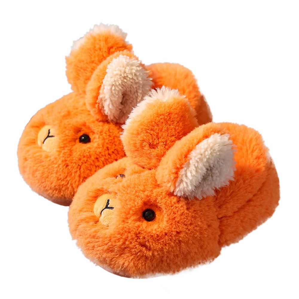 Kids Slippers Boys Girls Cute Slippers Warm Plush Slippers Winter Warm Plush House Slippers Indoor Non-Slip Slippers (B, 180)