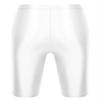 Daenrui Men Oil Silk Gym Yoga Sport Biker Shorts Short Leggings Tight Athletic Compression Shorts White Medium view 4
