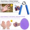 Stress Balls for Adults, Hand Exersicers for Strength, Squeeze Balls for Hand Therapy, Set of 2 Hand Exersice Balls for Hand, Finger and Wrist Training with Carrying Bag view 4