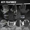 Adhawk Goalkeeper Gloves - Premium Quality Latex Palm with Finger Spine Protection & Double Layer Wristband - Premium Designed Goalie Gloves for Kids, Youth and Adult view 4