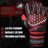 Adhawk Goalkeeper Gloves - Premium Quality Latex Palm with Finger Spine Protection & Double Layer Wristband - Premium Designed Goalie Gloves for Kids, Youth and Adult view 2