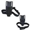 Hdlsina Mid Ride Belt Loop Adapter Mid Ride Hanger with Duty Receiver Mount and Tactical Leg Strap Thigh Belt for Duty Holsters and Accessories (Black) view 3