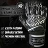Adhawk Goalkeeper Gloves - Premium Quality Latex Palm with Finger Spine Protection & Double Layer Wristband - Premium Designed Goalie Gloves for Kids, Youth and Adult view 2