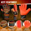 Adhawk Goalkeeper Gloves - Premium Quality Latex Palm with Finger Spine Protection & Double Layer Wristband - Premium Designed Goalie Gloves for Kids, Youth and Adult view 4