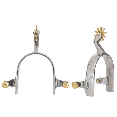 Watris Veiyi 1Pair Horse Spurs for Men Women, Stainless Steel Boot Spurs, Not Rust Spurs Accessories, American Type Cowboy Spurs, Gear Spurs Equestrian Gear