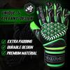 Adhawk Goalkeeper Gloves - Premium Quality Latex Palm with Finger Spine Protection & Double Layer Wristband - Premium Designed Goalie Gloves for Kids, Youth and Adult view 2
