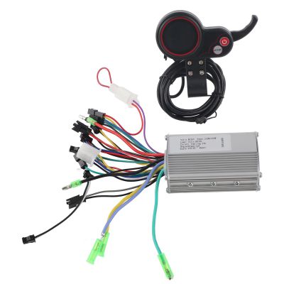 Electric Scooter Controller 36V 350W Brushless Motor Controller with Color LCD Display Dual Mode, E-bike Controller Kit with Thumb Shifter for Electric Scooters and Bicycles - Aynefy