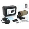 558+5X Sight Combo 558 Green/Red Dot Holographic Sight Scope + 5X Magnifying Glass, Quick Release Holographic Rollover Multiplier, for 20mm Rail Mount(Tan) view 3