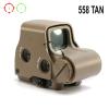 558+5X Sight Combo 558 Green/Red Dot Holographic Sight Scope + 5X Magnifying Glass, Quick Release Holographic Rollover Multiplier, for 20mm Rail Mount(Tan) view 4
