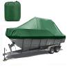 11-27ft Trihull Runabout Cover, Dustproof and Anti-Aging 600d Oxford Cloth Heavy Duty Boat Cover for Extend Boat Life Mooring Covers for Boats,Green,14~16ft(530cm*290cm) view 1