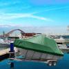 11-27ft Trihull Runabout Cover, Dustproof and Anti-Aging 600d Oxford Cloth Heavy Duty Boat Cover for Extend Boat Life Mooring Covers for Boats,Green,14~16ft(530cm*290cm) view 2