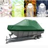 11-27ft Trihull Runabout Cover, Dustproof and Anti-Aging 600d Oxford Cloth Heavy Duty Boat Cover for Extend Boat Life Mooring Covers for Boats,Green,14~16ft(530cm*290cm) view 4