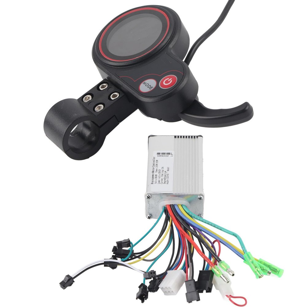 Brushless Motor Controller, Eletric Scooter Controller with LCD Display,48V Controller Ontroller LCD Display Control Panel with Shift Switch Accessory for Electric Scooter