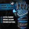 Adhawk Goalkeeper Gloves - Premium Quality Latex Palm with Finger Spine Protection & Double Layer Wristband - Premium Designed Goalie Gloves for Kids, Youth and Adult view 2