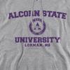 Alcorn State University Official Circle Logo Unisex Adult Pull-Over Hoodie, Alcorn State Braves, Athletic Heather, Small view 2