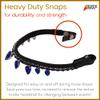 BlazingPaws Radiana Snap-On Luxury Bling Crystal Leather Browband for Horse Bridles (16 Inches, Black Snap-On, Teardrop Sapphire) view 2