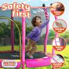 Happin 55'' Toddler Trampoline Indoor & Outdoor, Classic 5FT Recreational Kids Trampoline Indoor Ages 1-8, Safety Trampolines for Kids with Safety Enclosure Net, Toddler Gift for Boys & Girls view 2