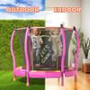 Happin 55'' Toddler Trampoline Indoor & Outdoor, Classic 5FT Recreational Kids Trampoline Indoor Ages 1-8, Safety Trampolines for Kids with Safety Enclosure Net, Toddler Gift for Boys & Girls view 4