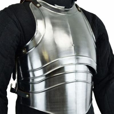 Antique Collection Medieval Knight 18 Gauge Steel Cuirass Warrior Breastplate black day gift